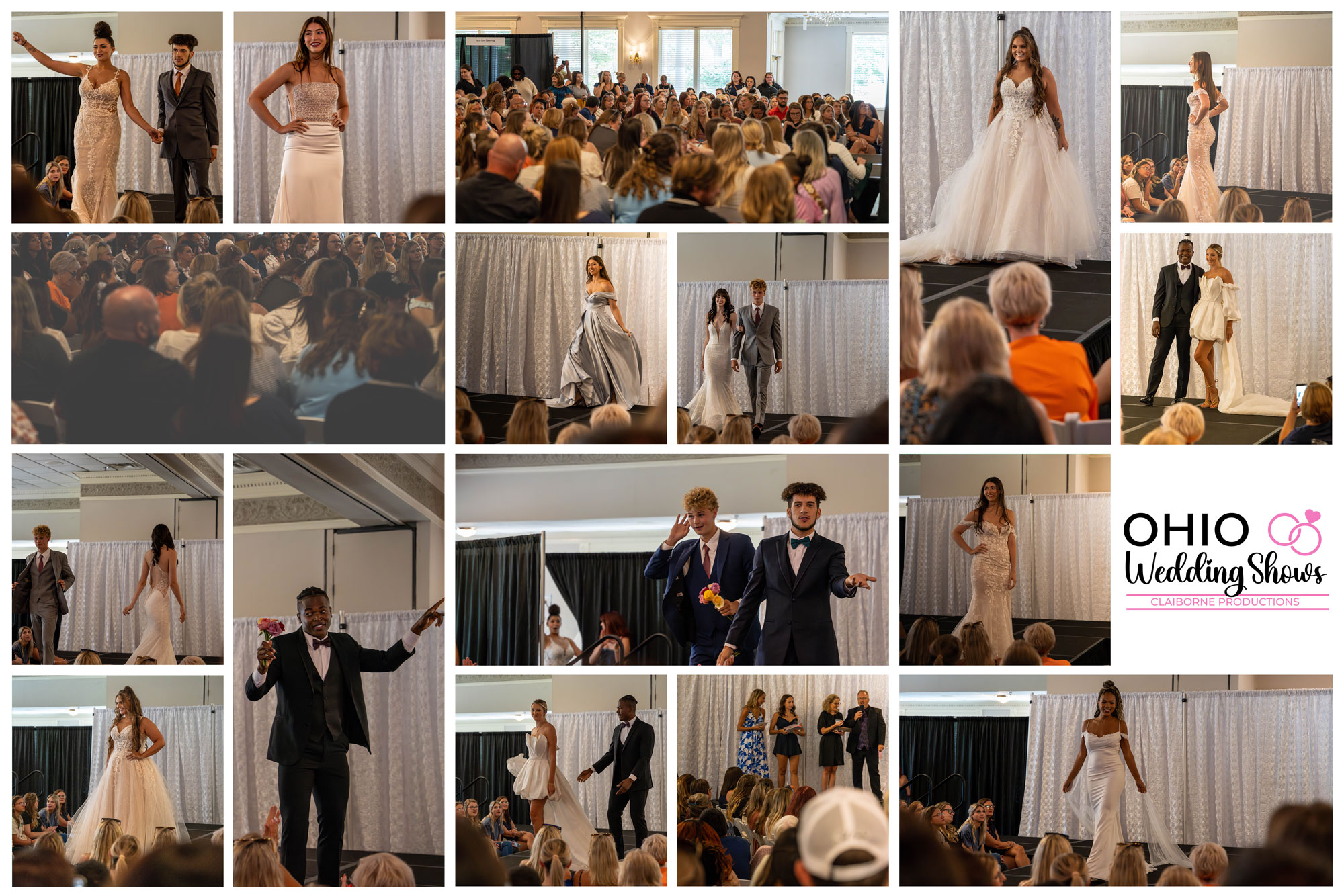 Cincinnati Wedding Fashion Show photo collage